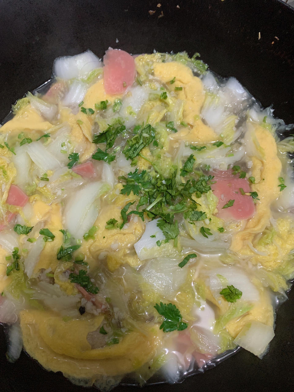 娃娃菜粉丝煲，低卡又鲜美