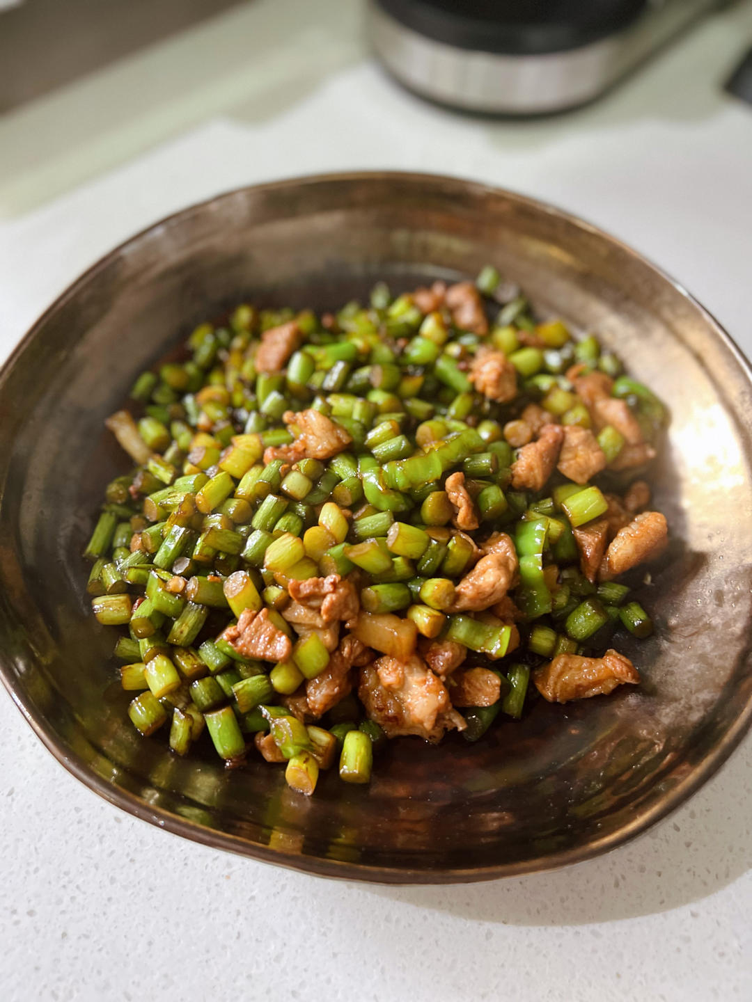 下饭菜～蒜苔肉末
