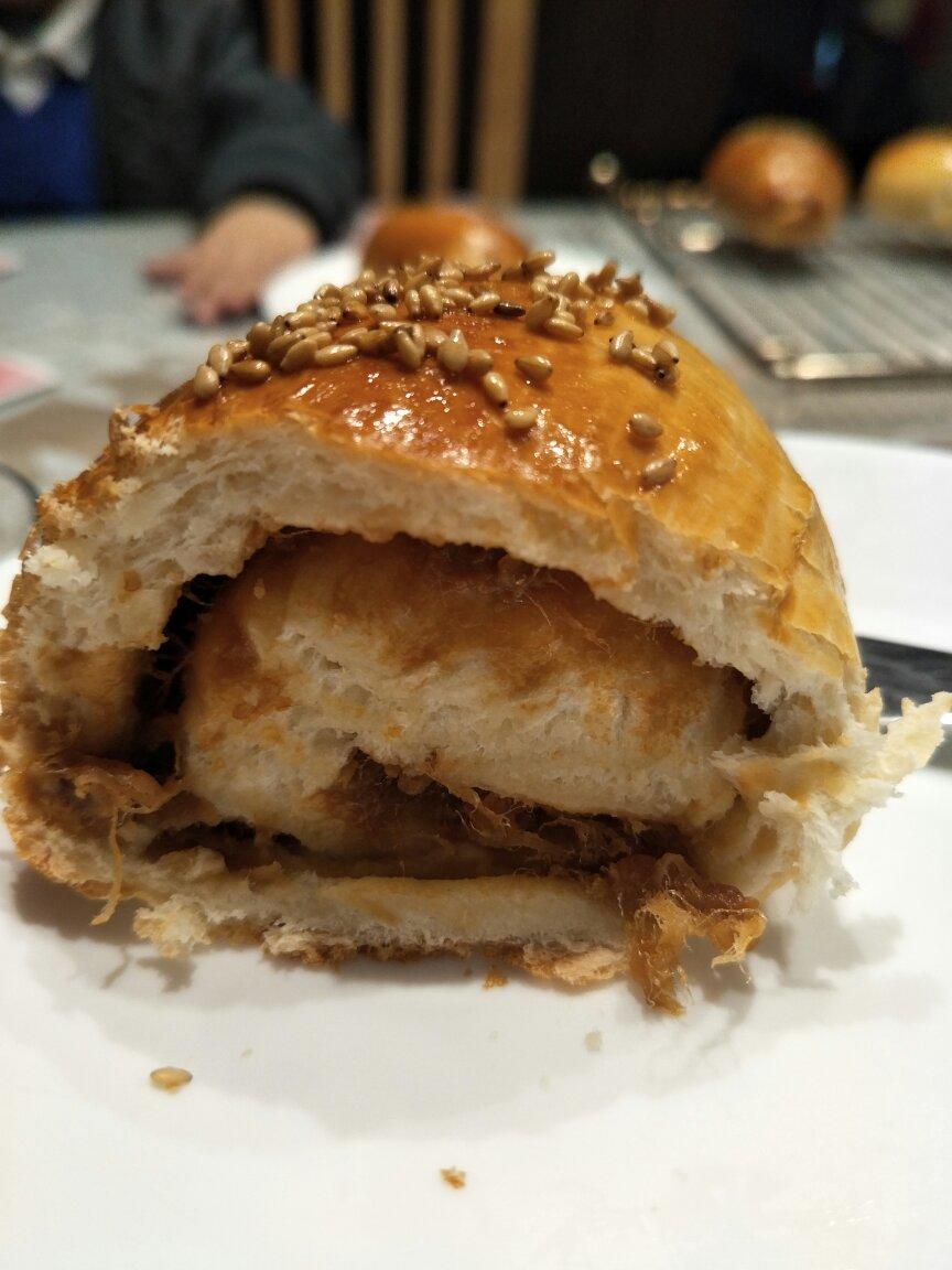 肉松沙拉酱面包（65度汤种）