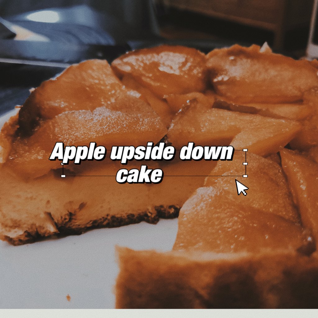 焦糖苹果翻转蛋糕