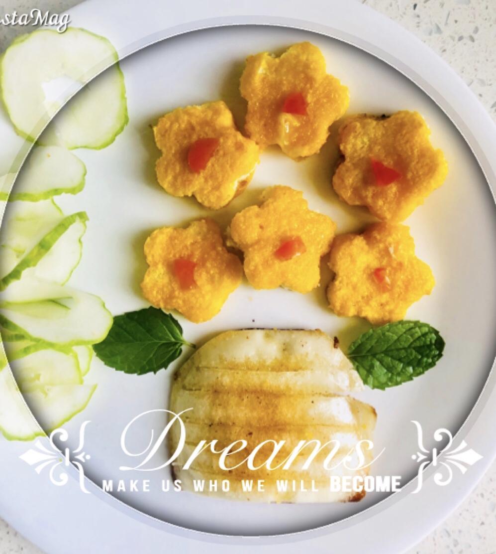 狐狸68做的馒头的春天创意盘饰摆盘拼盘