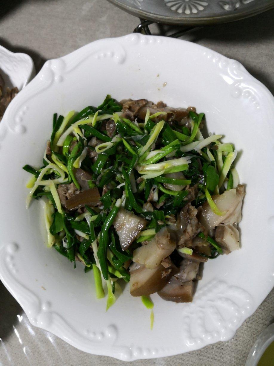 蒜炒猪头肉