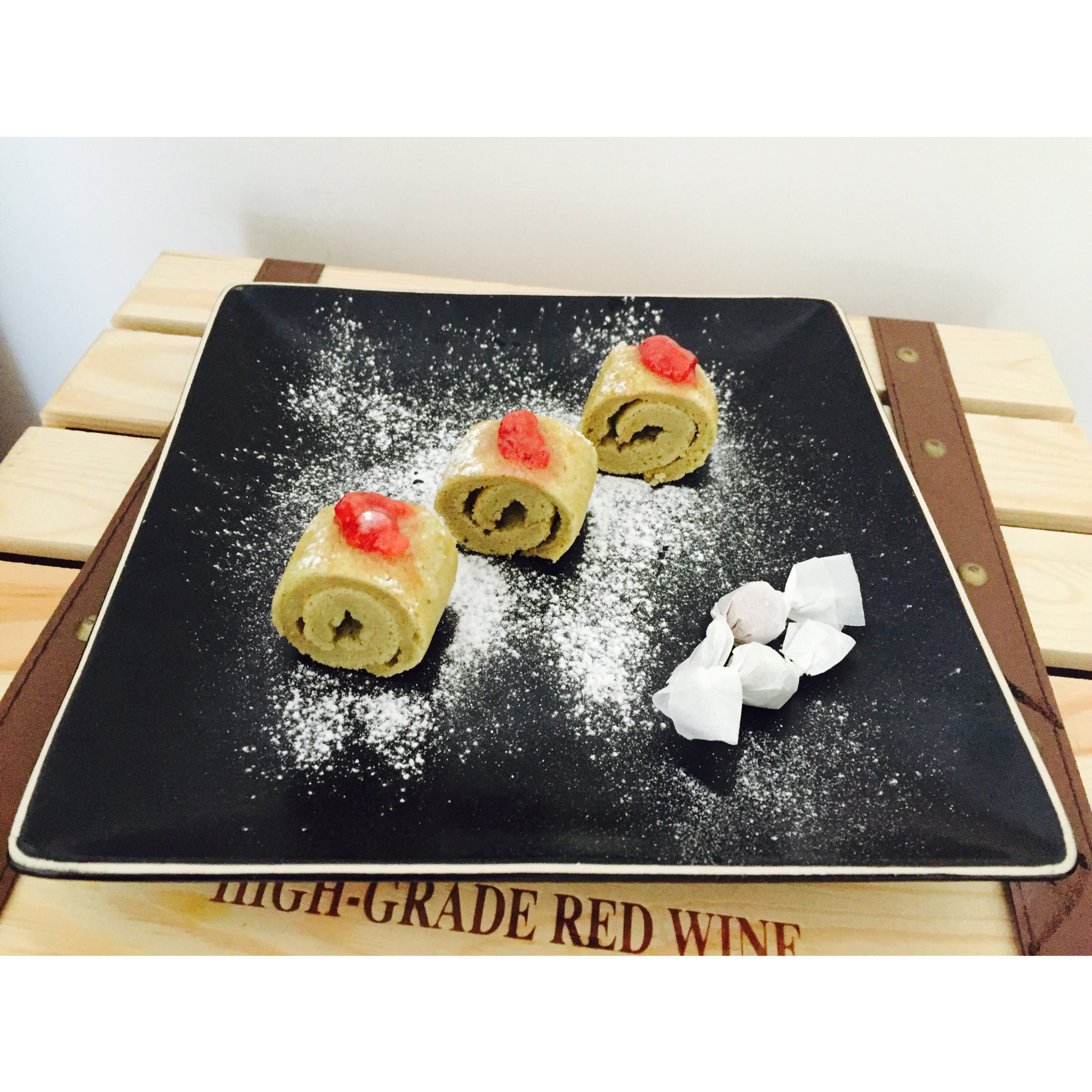 （消灭蛋白）无油抹茶蛋白蛋糕卷