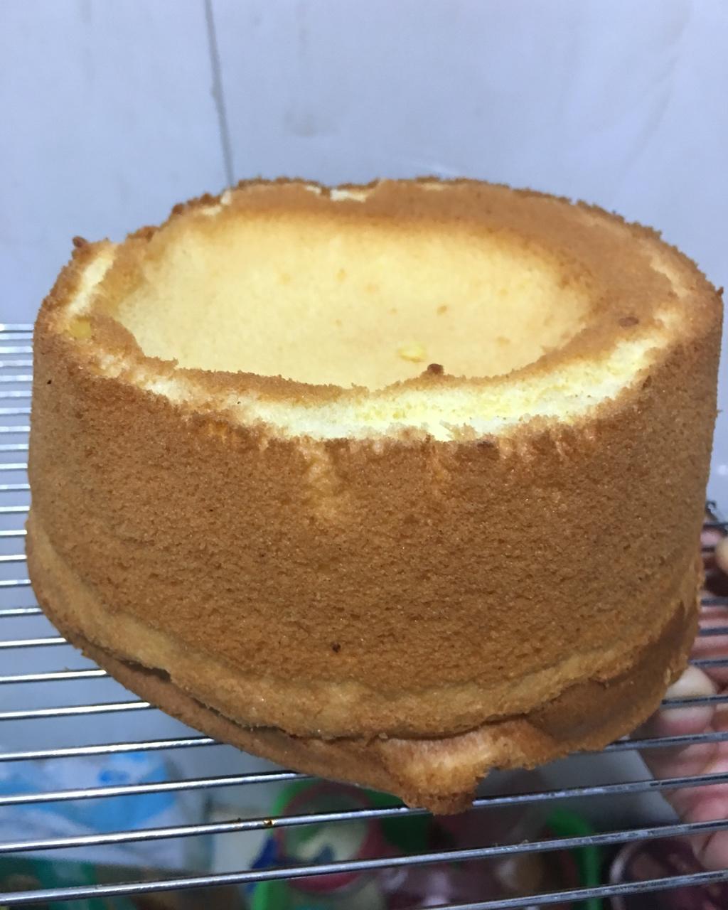 6寸原味戚风蛋糕