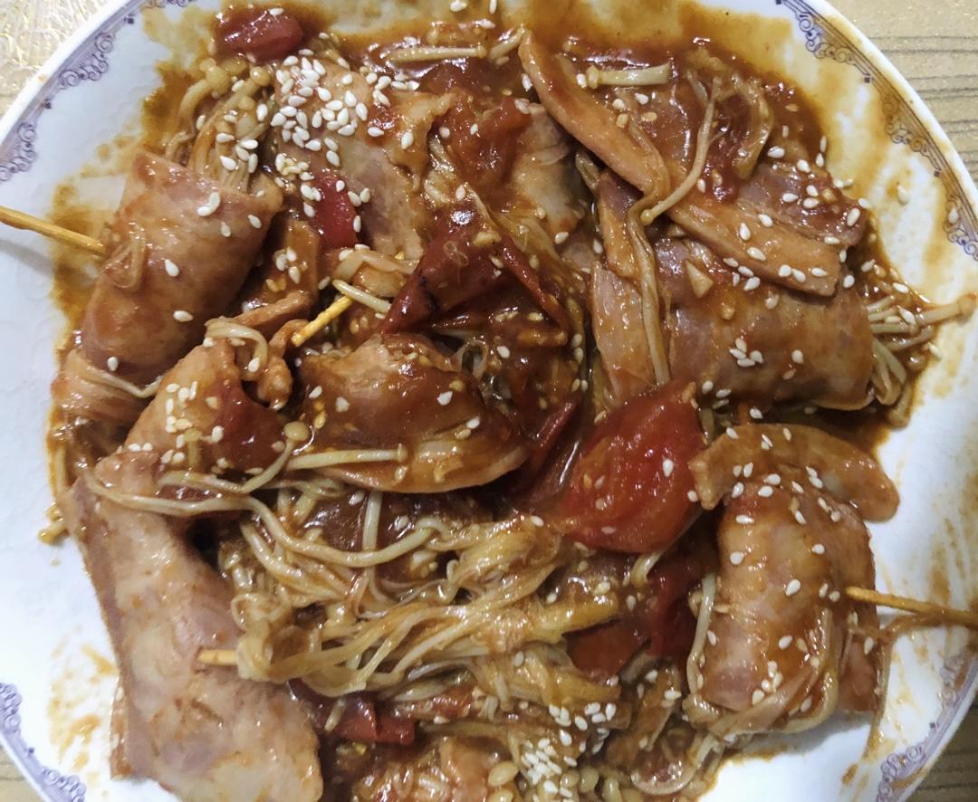 金针菇培根卷