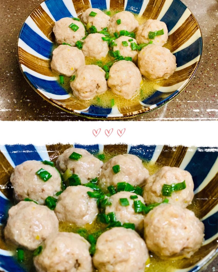 清蒸迷你狮子头