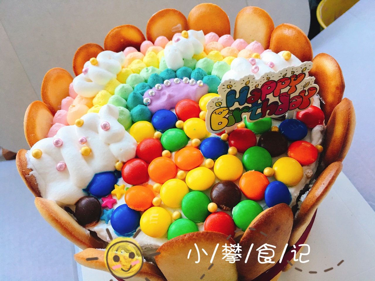 6寸m豆彩虹蛋糕的做法