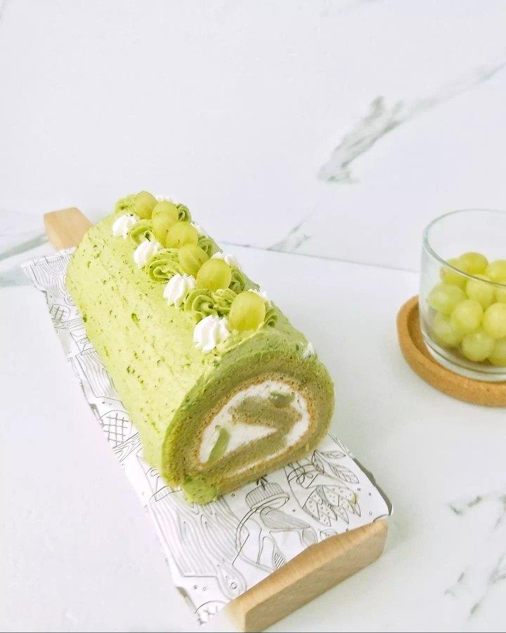 私房爆款青提抹茶蛋糕卷，超详细配方，建议收藏