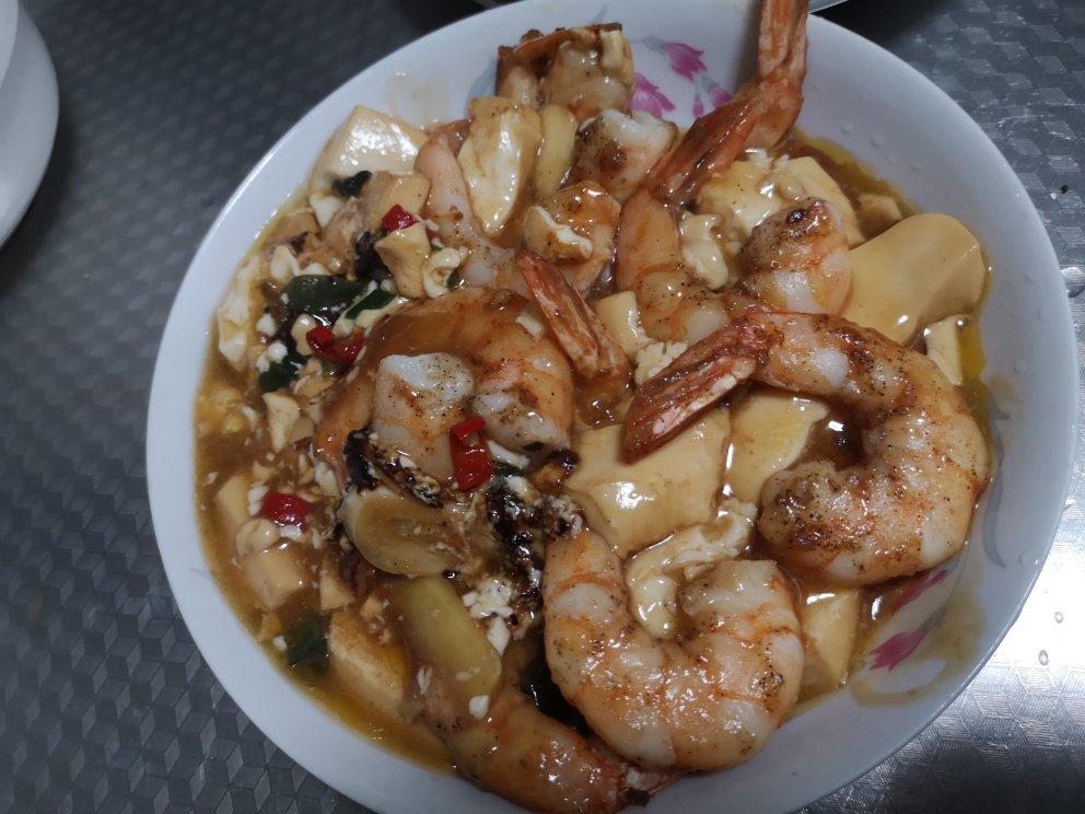 虾仁豆腐