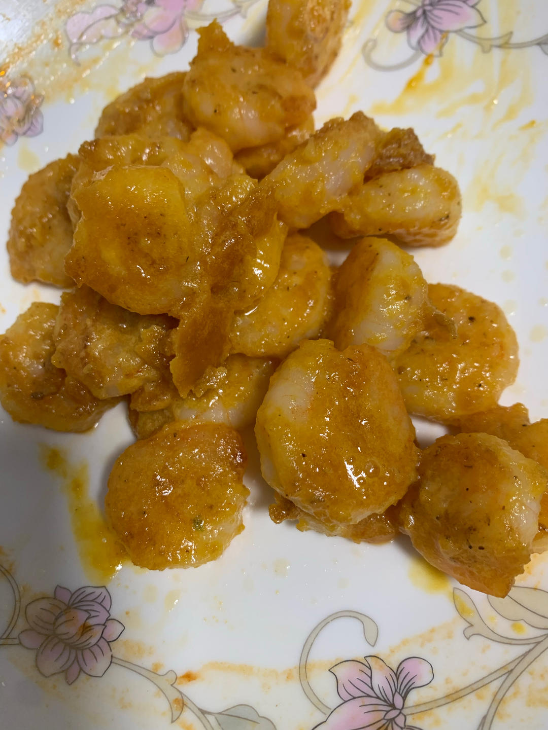 咸蛋黄焗虾仁🍤