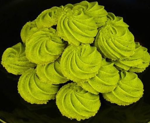 酥松绿茶牛油曲奇--雷哲F01电蒸烤箱