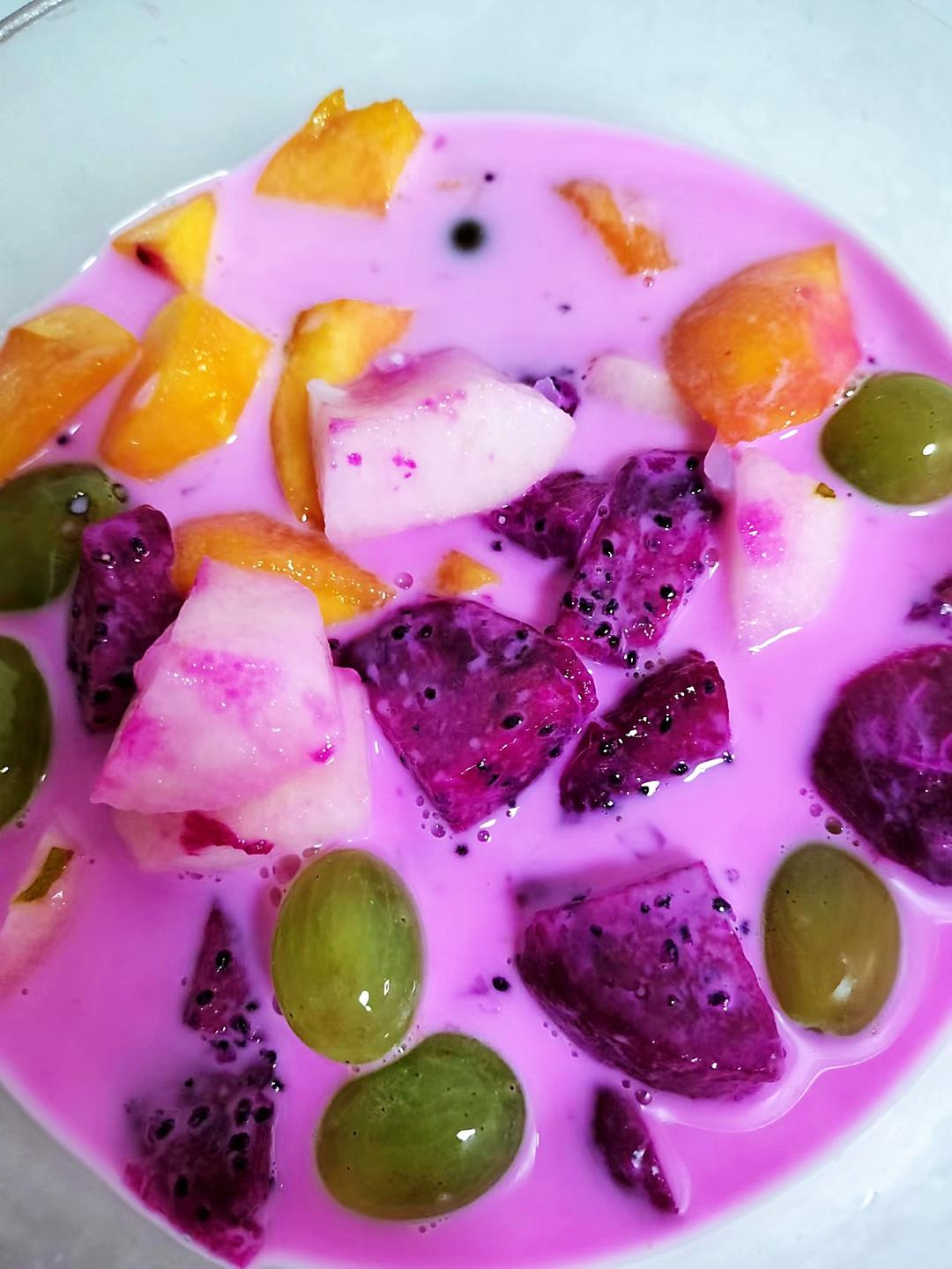 简单美味的水果捞的做法