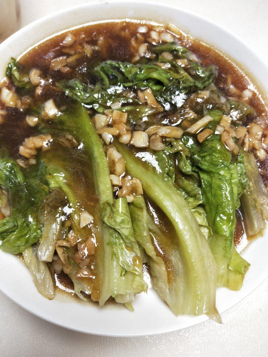 堪比饭店的白灼罗马生菜