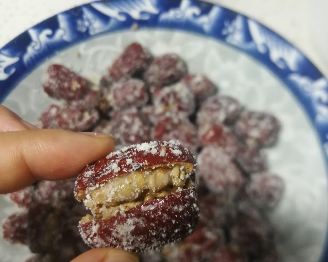 奶香脆皮枣夹琥珀核桃