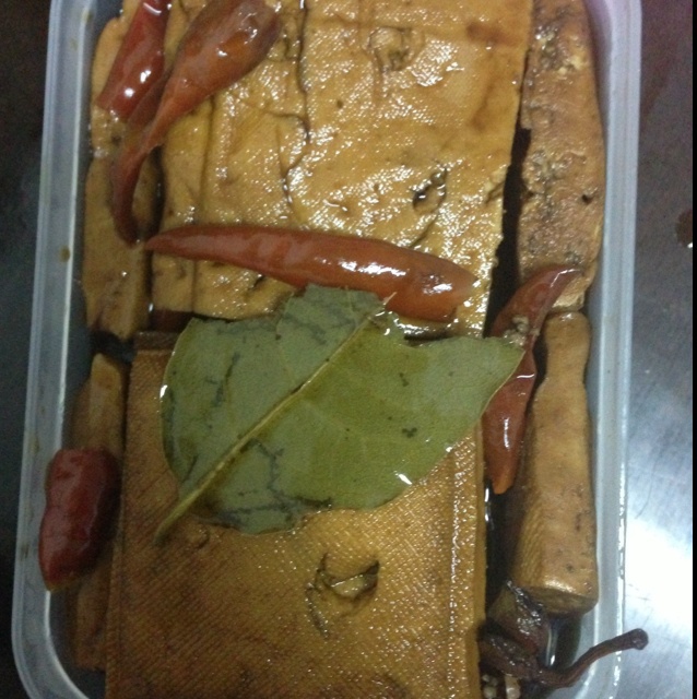 葱香酱卤豆腐干