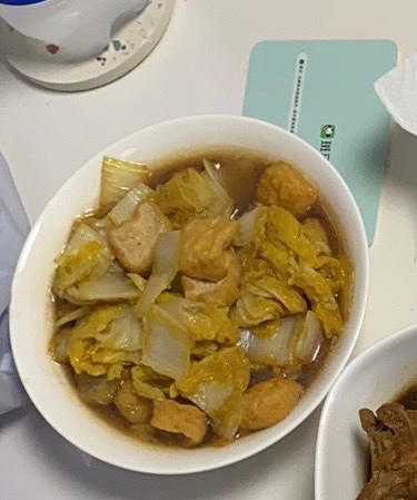 大白菜焖油豆腐