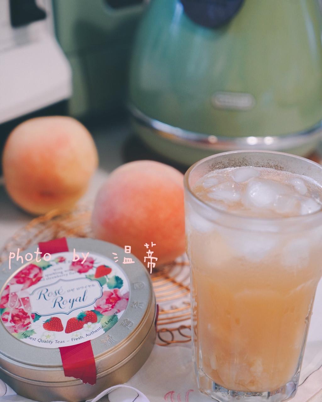 夏日冰爽蜜桃冰茶