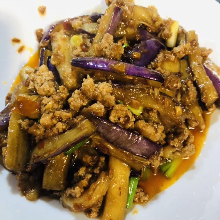 红烧肉沫茄子