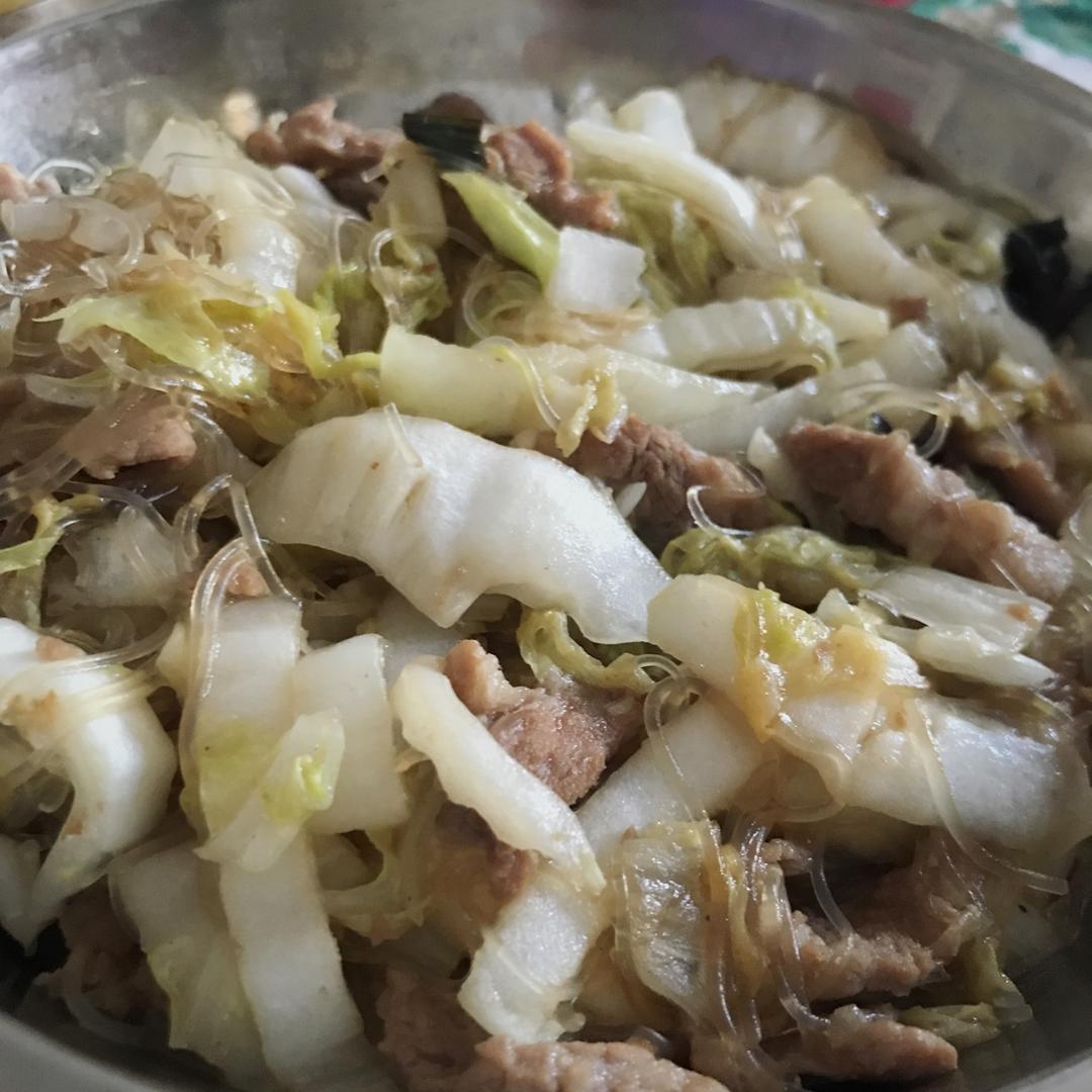 大白菜炒粉丝