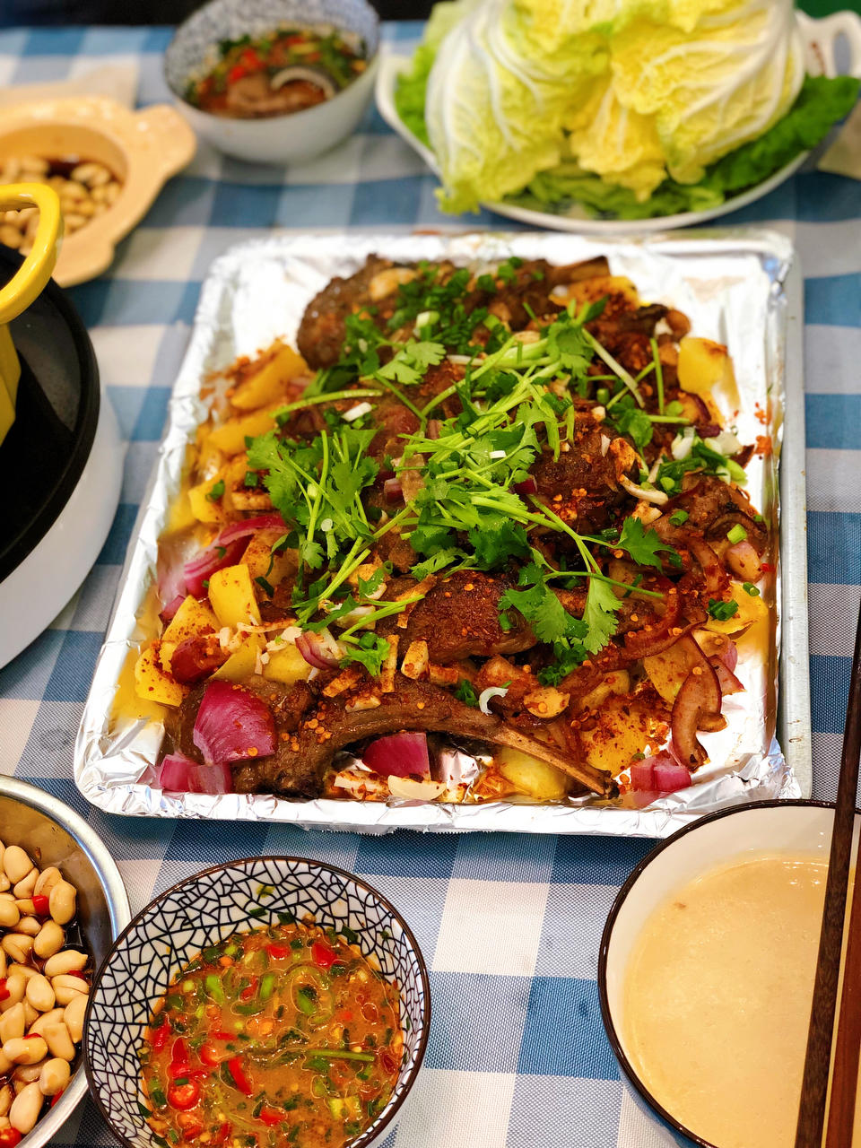 家庭烤箱烤羊排