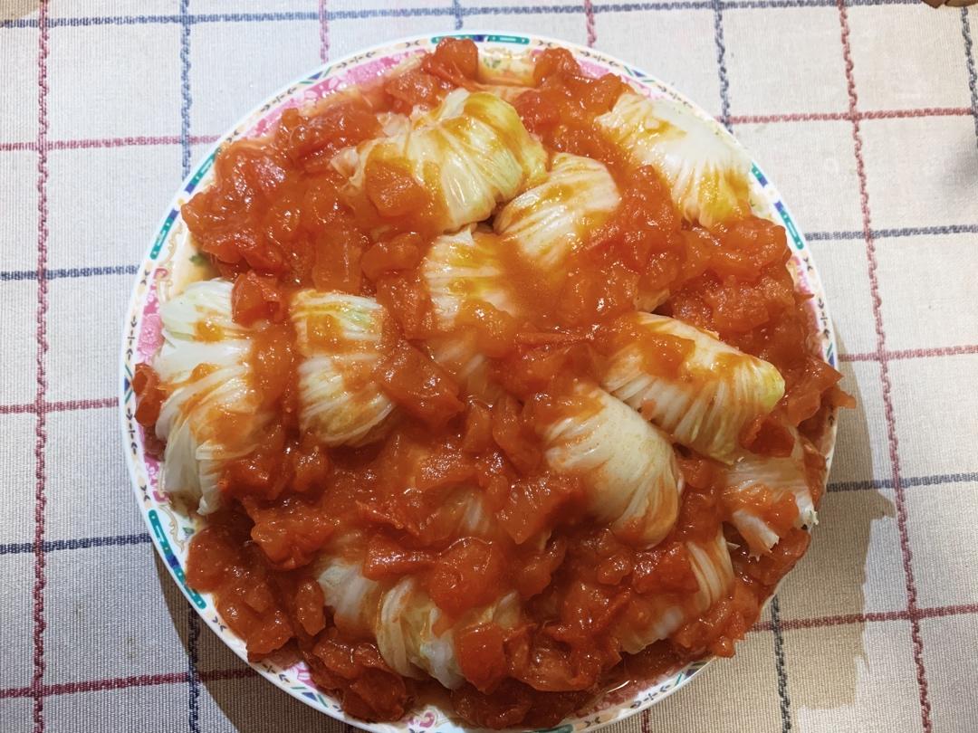 鲜虾娃娃菜卷