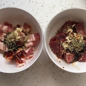 韩式烤五花肉+熟咸鸭蛋炒饭的做法 步骤7