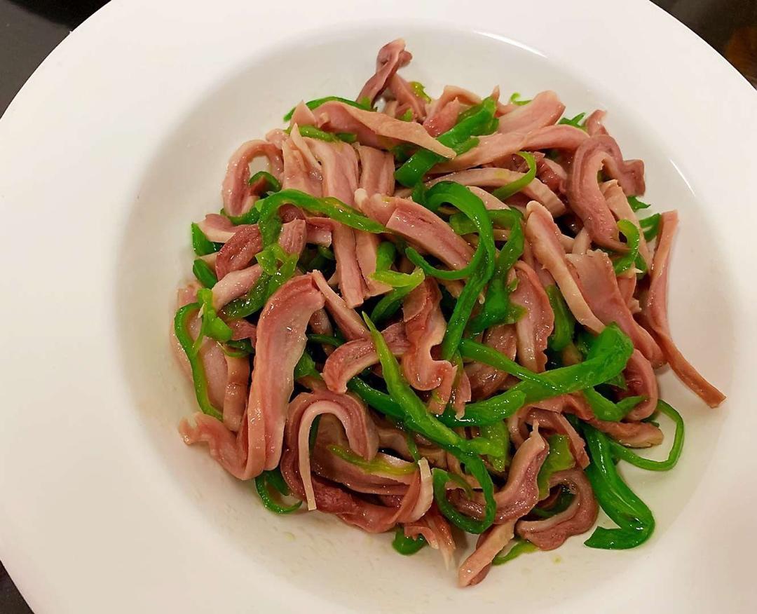 青椒炒肚丝