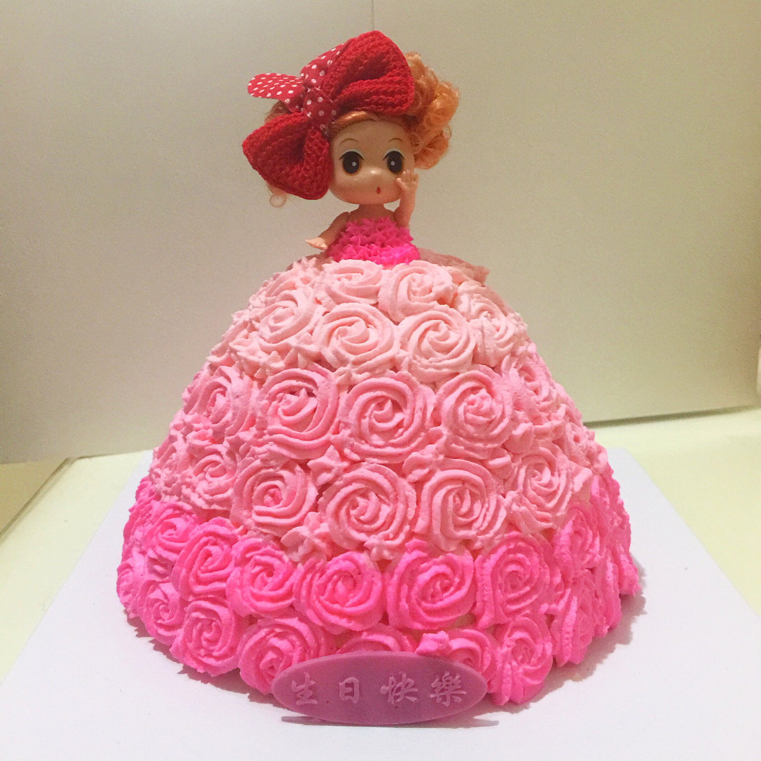 梦幻时尚的芭比蛋糕