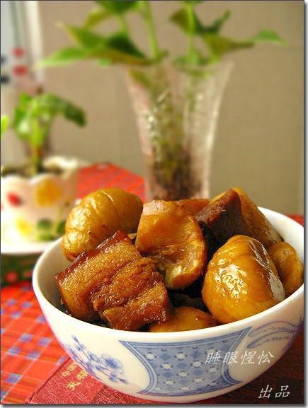 毛栗子红烧肉的做法