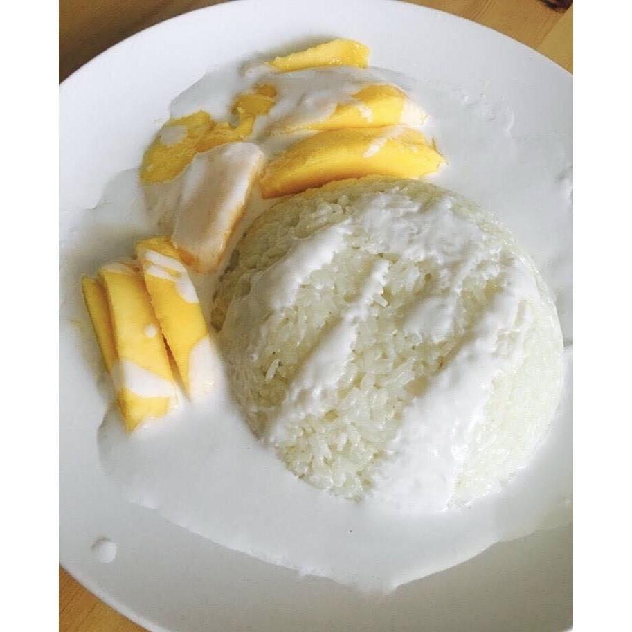 椰浆芒果糯米饭（附芒果玫瑰花做法）