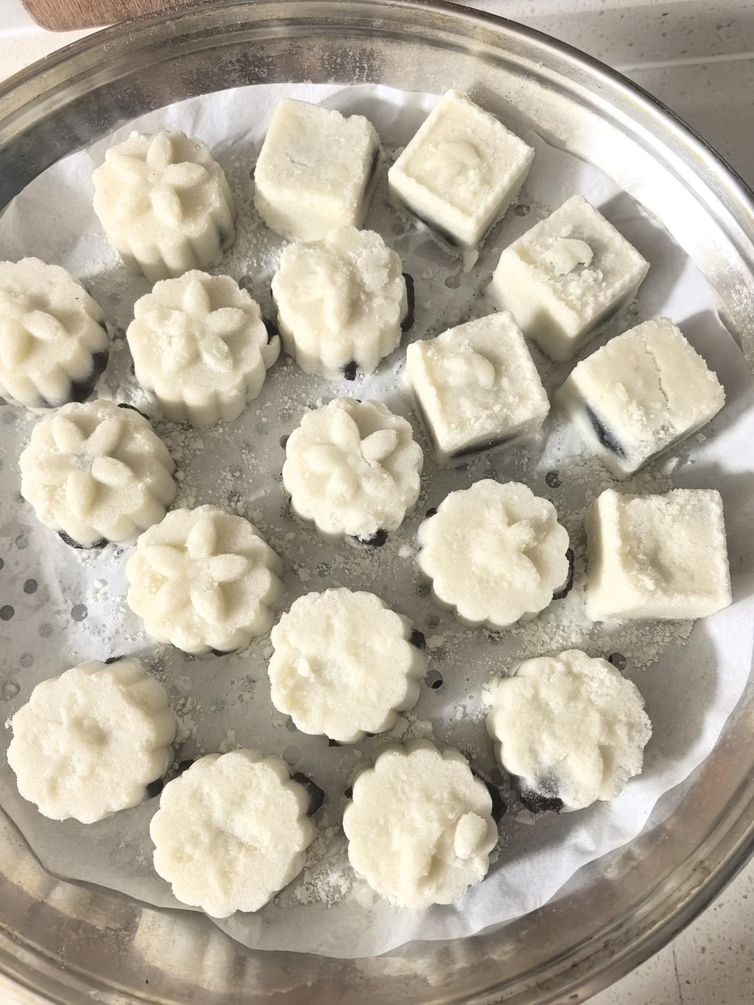 中式传统小方糕 松糕 米糕 蒸糕