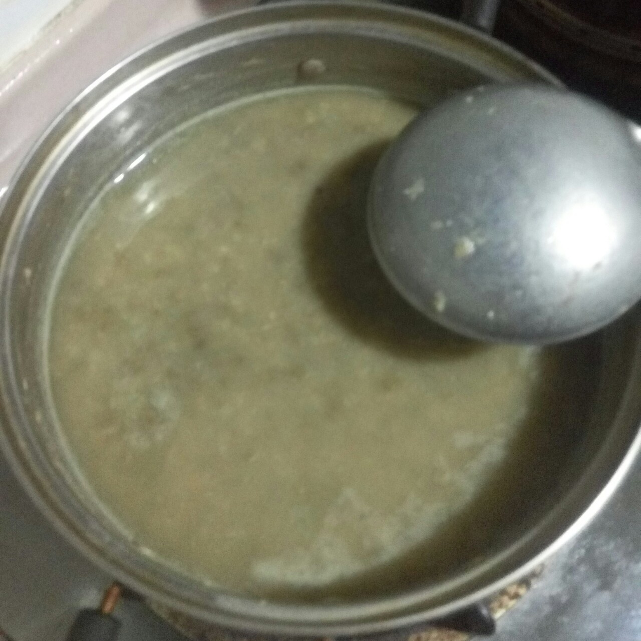 不变色的绿豆沙