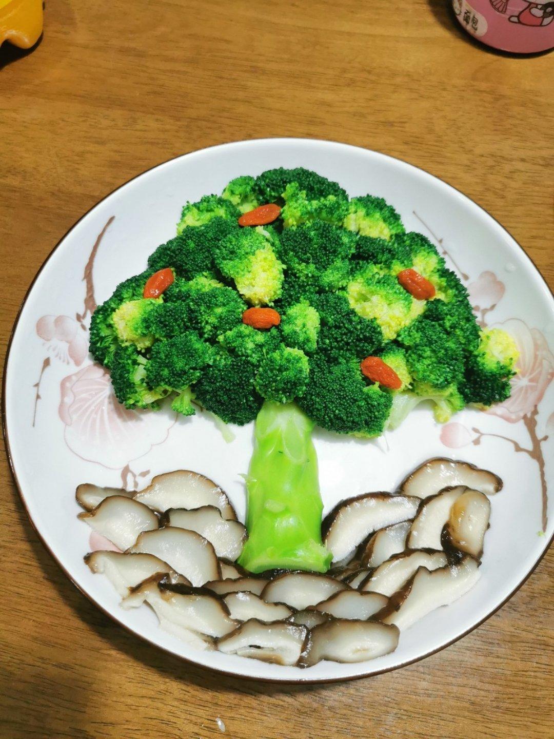 joyce董做的西蓝花之发财树
