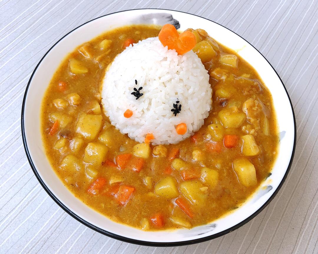 🍛简单好吃的咖喱鸡肉饭