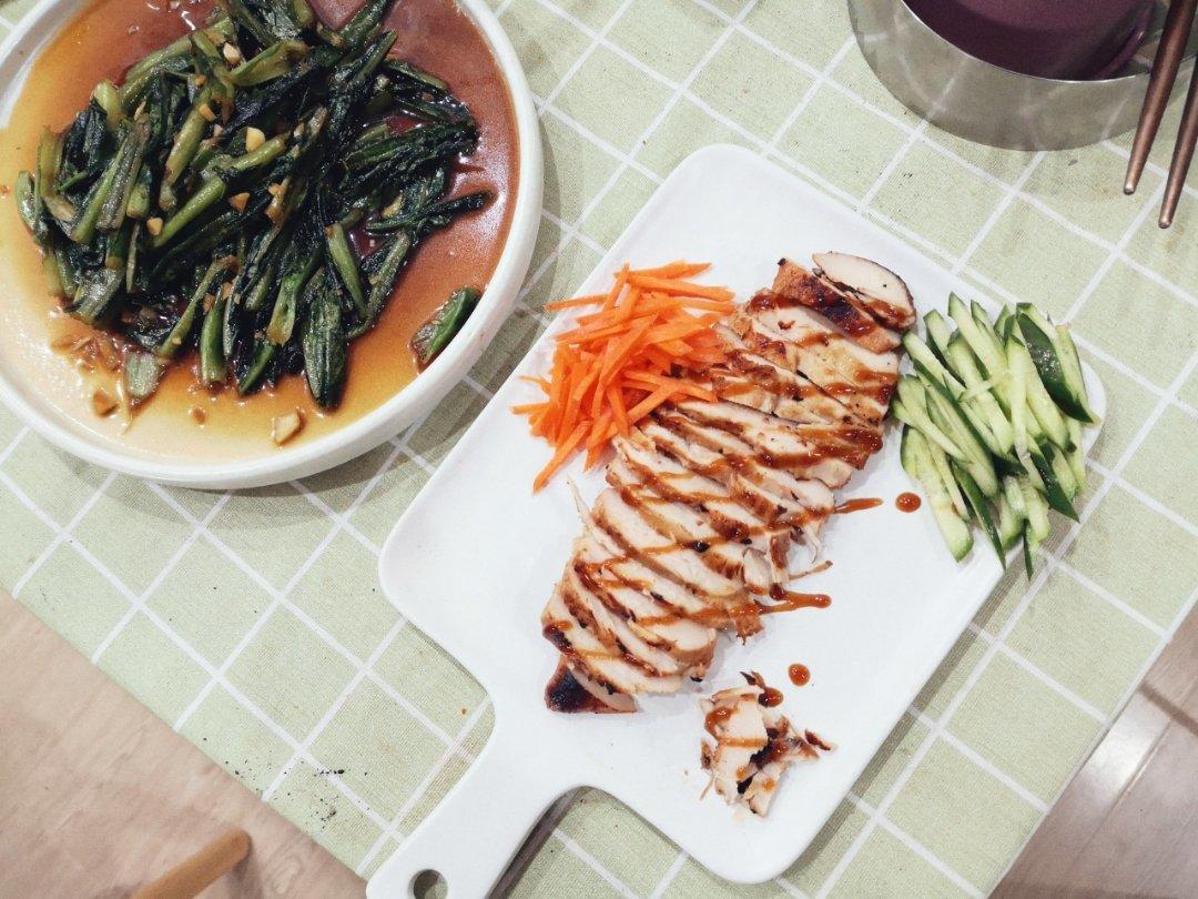 酷炫屌炸天好吃的煎鸡胸肉（香蒜蜂蜜煎鸡胸肉）