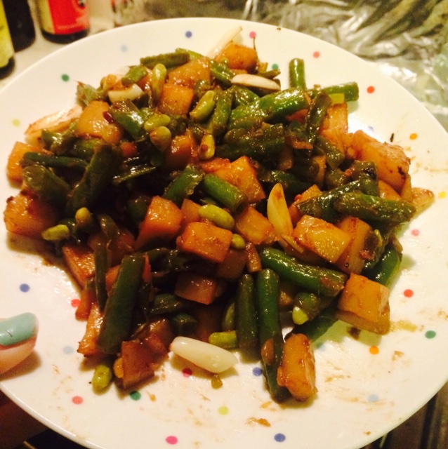土豆炖豆角
