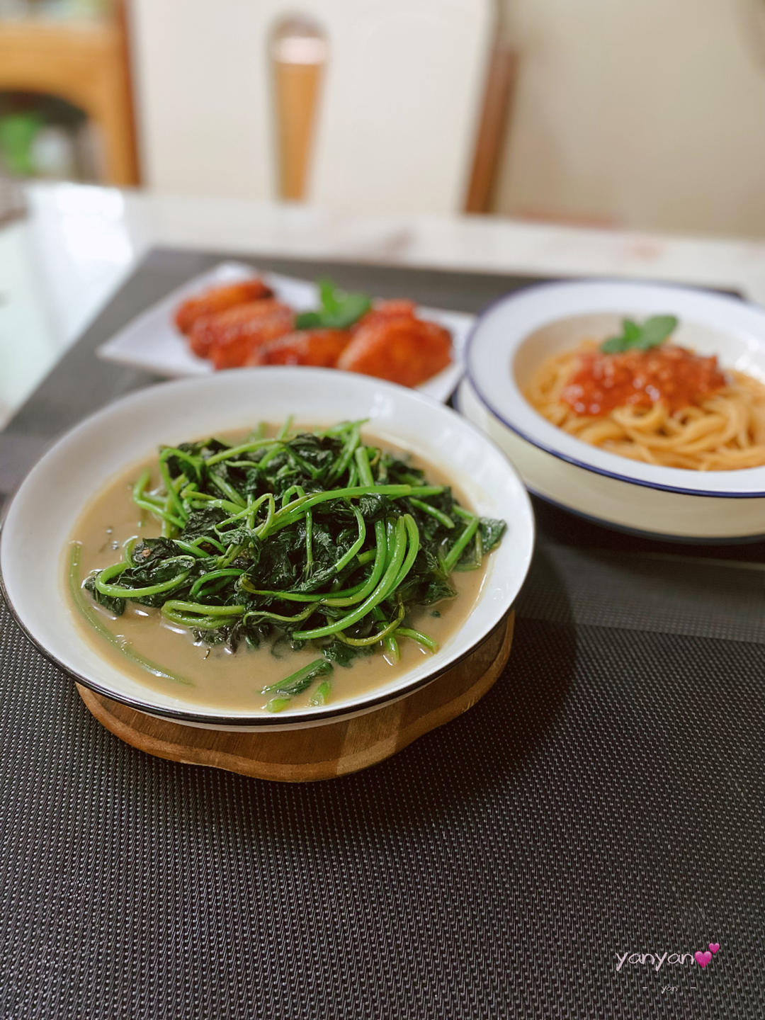 腐乳水浸番薯叶（各种时菜）