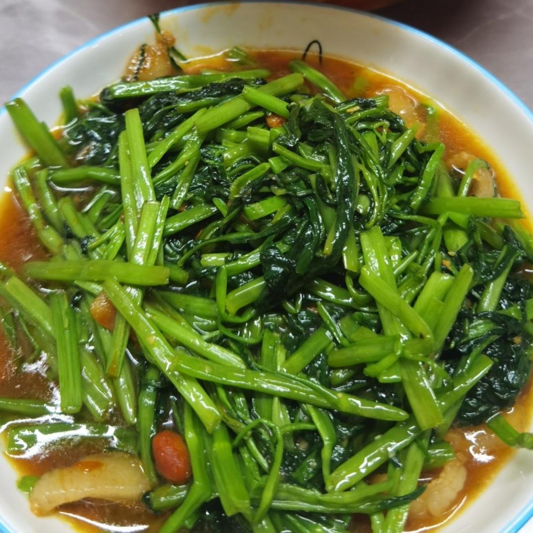 潮汕经典家常菜，普宁豆酱炒空心菜