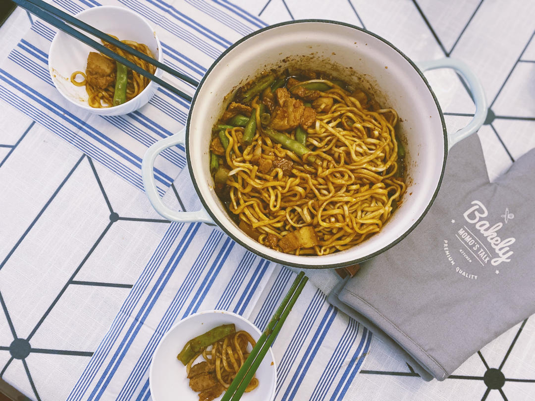 北鼎焖焗锅食谱｜豆角焖面