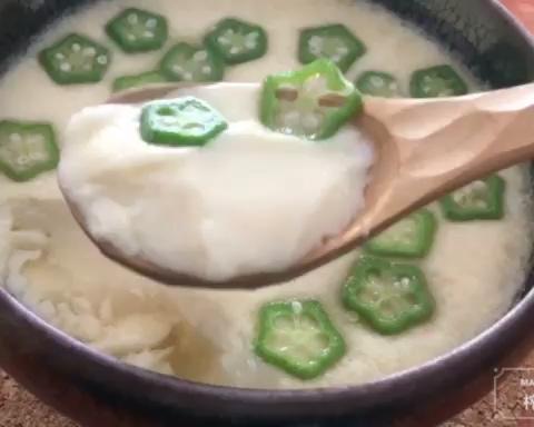 建盏 秋葵蒸蛋