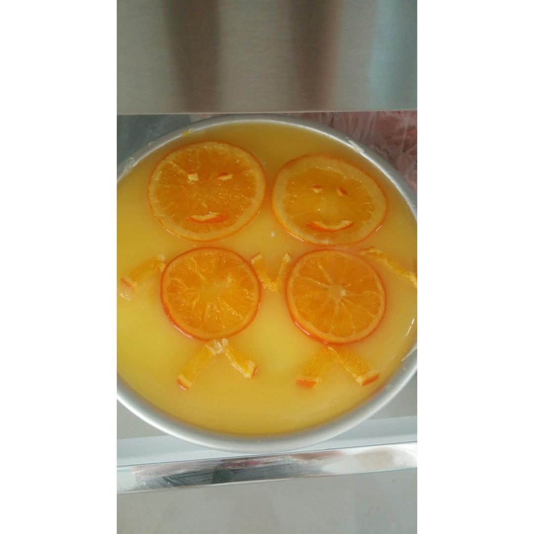 鲜橙酸奶慕斯蛋糕