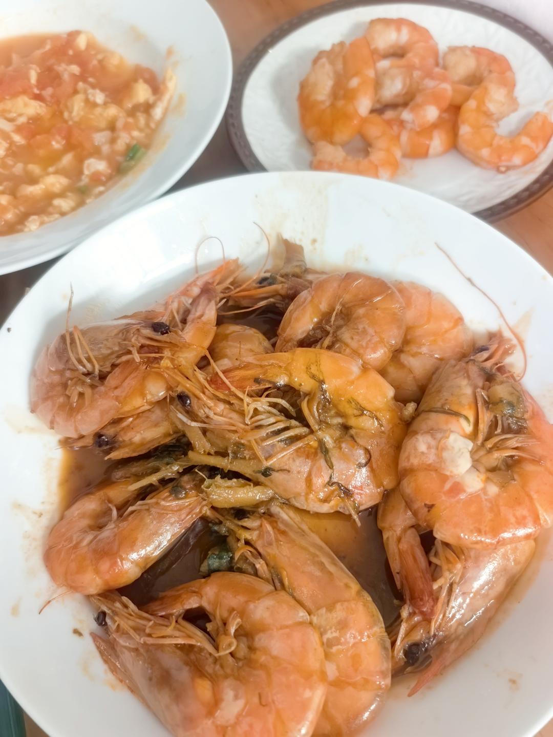 听说这是小朋友最爱吃的红烧虾🦐