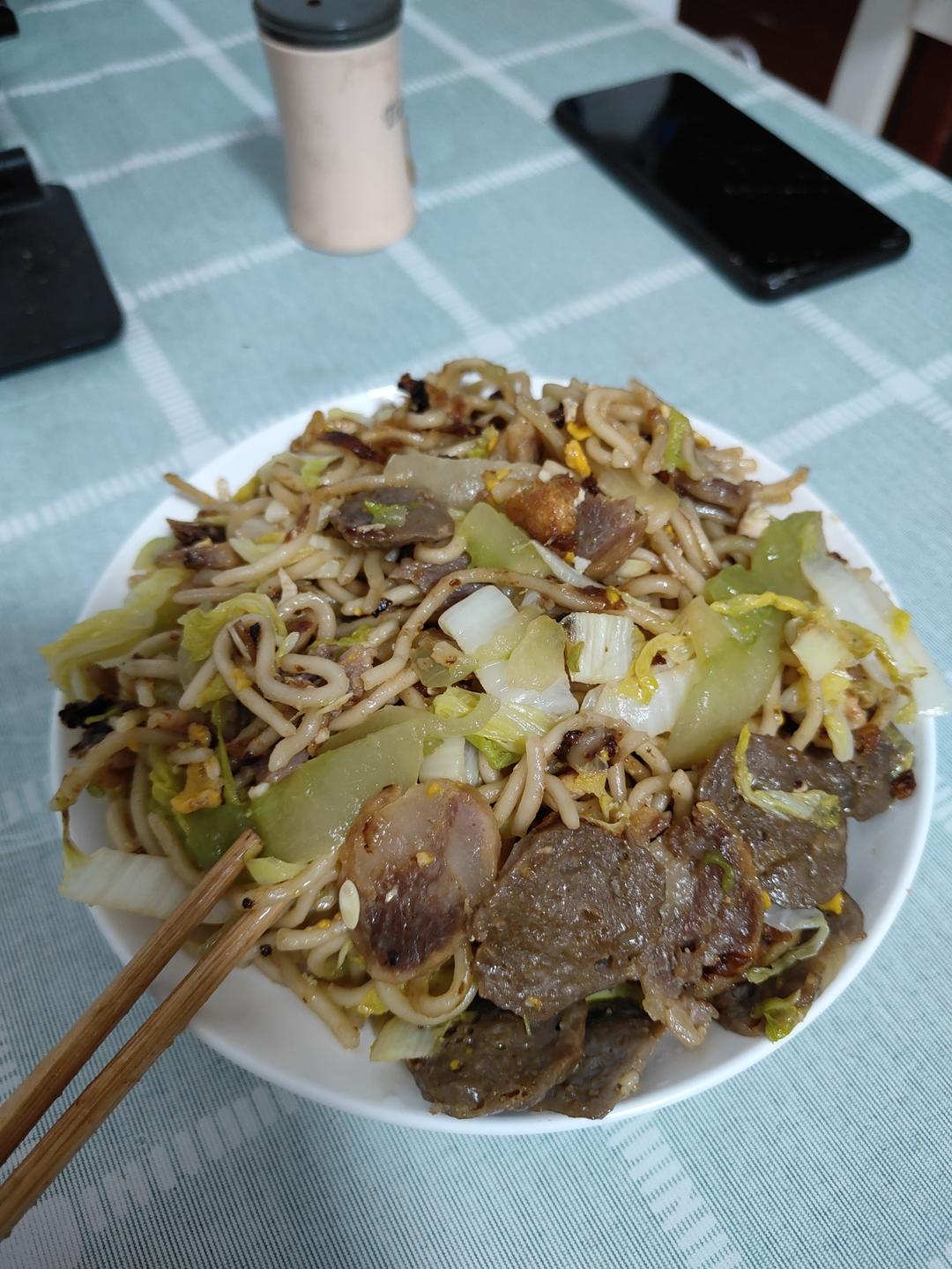 大排档炒面—超简单！