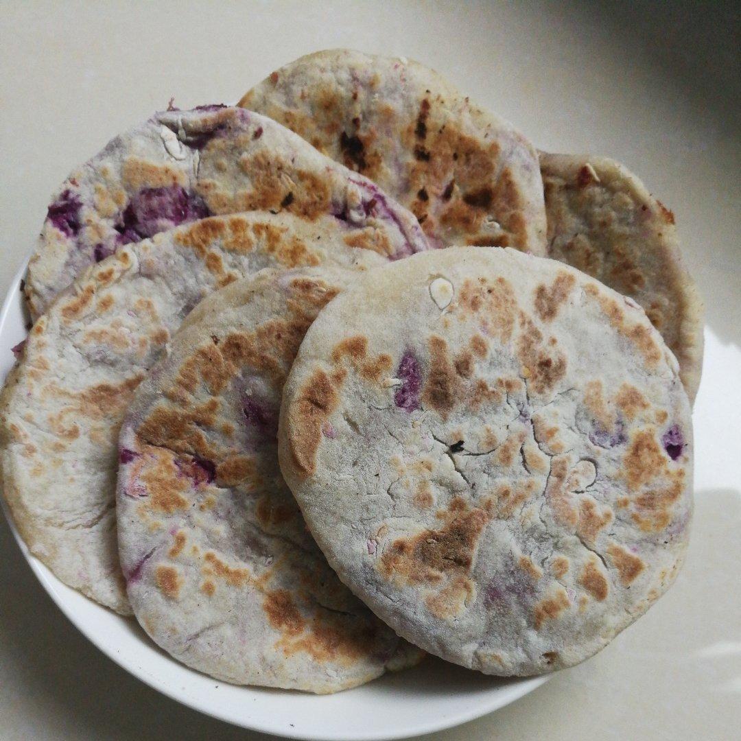 烫面紫薯饼