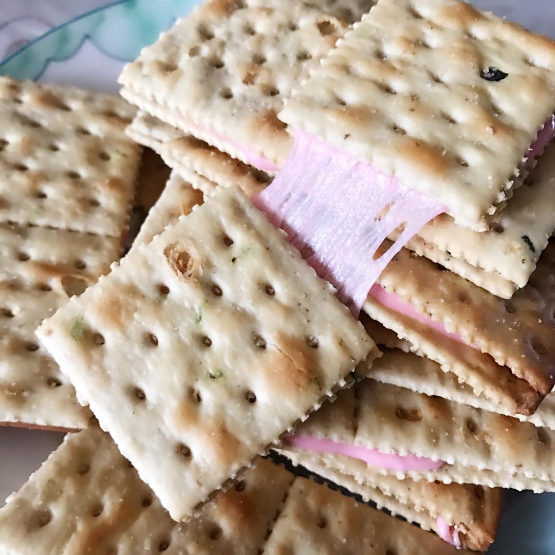 冬天也能拉丝的【蔓越莓牛轧糖饼干】快手棉花糖版