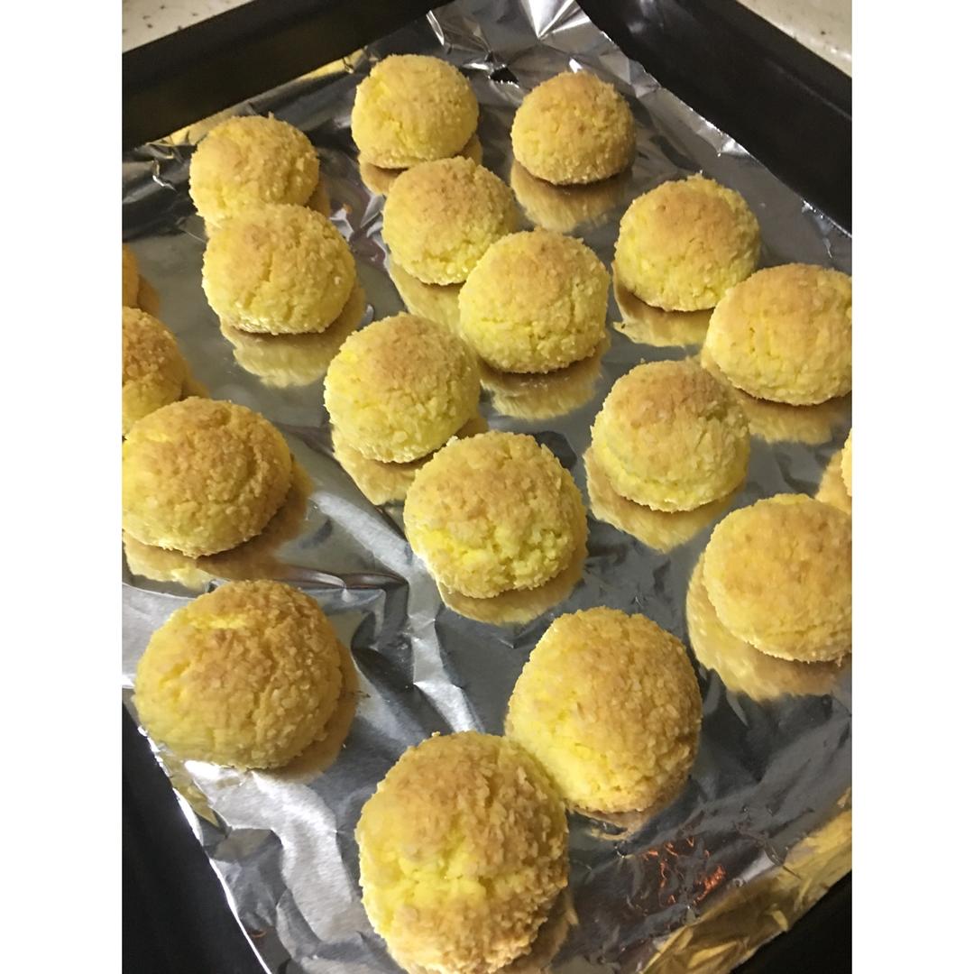 【视频】椰蓉小酥球（消耗蛋黄）童年美食