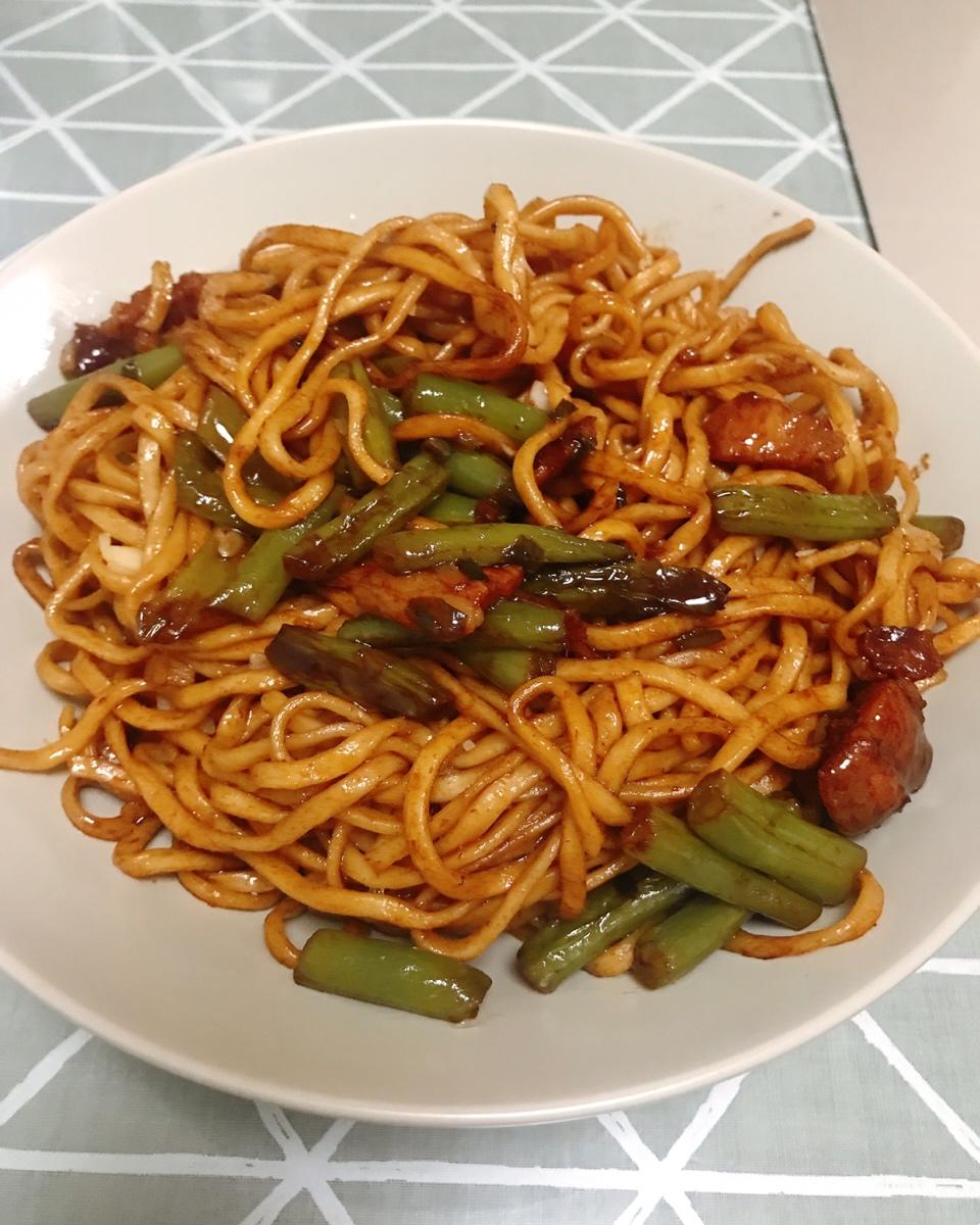 芸豆焖面（附万能的腌肉不老的办法）