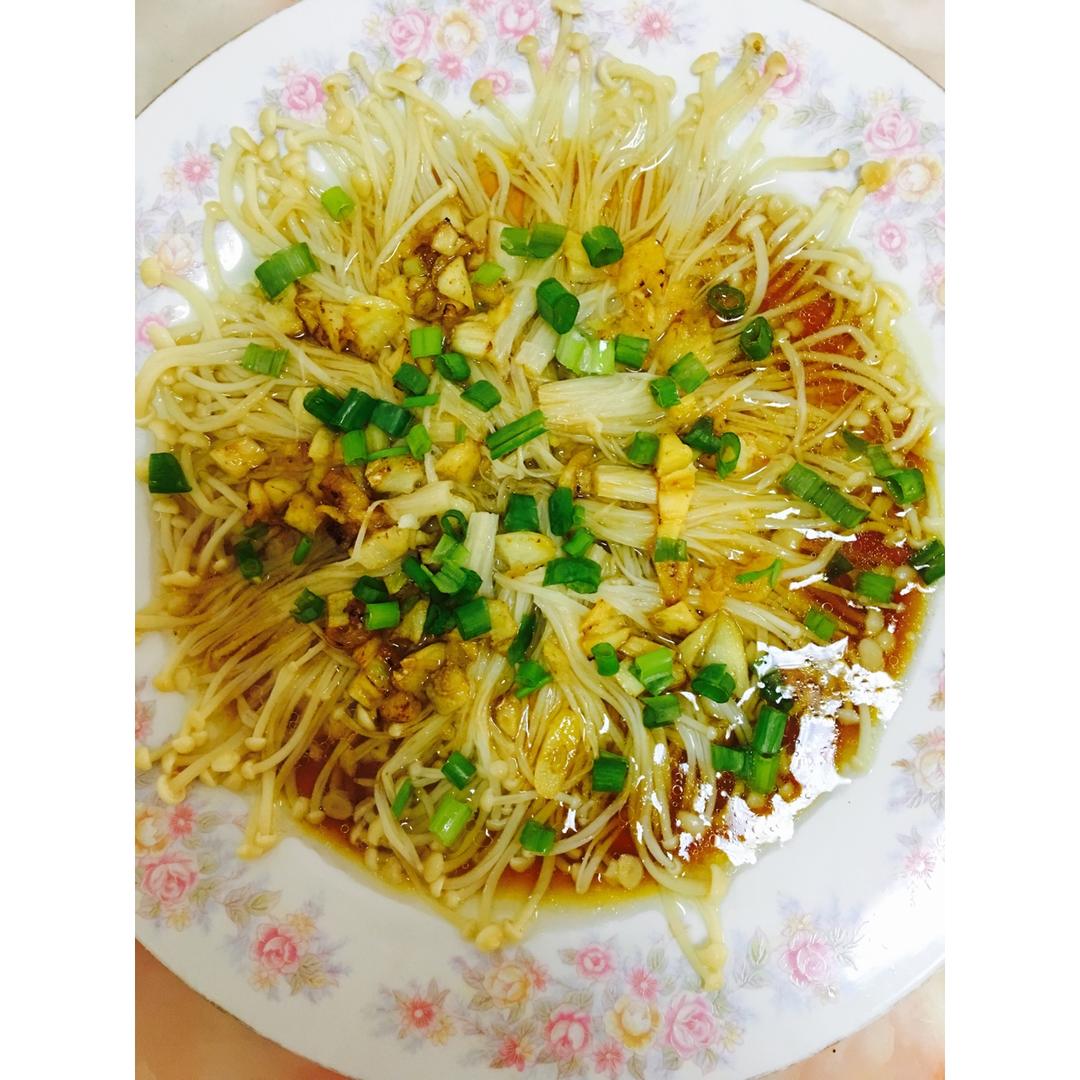 蒜蓉蒸金针菇