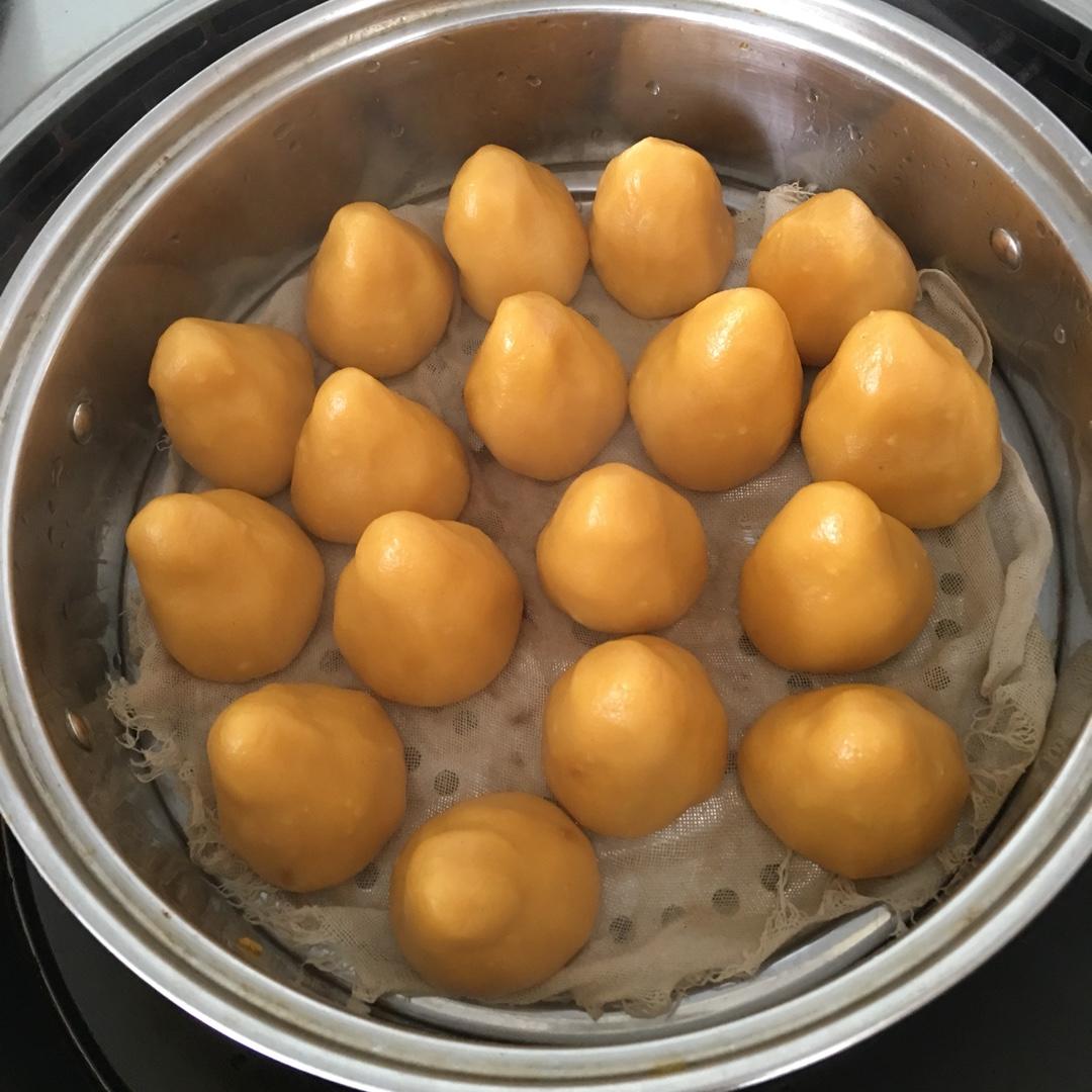 奶香糯米窝窝头