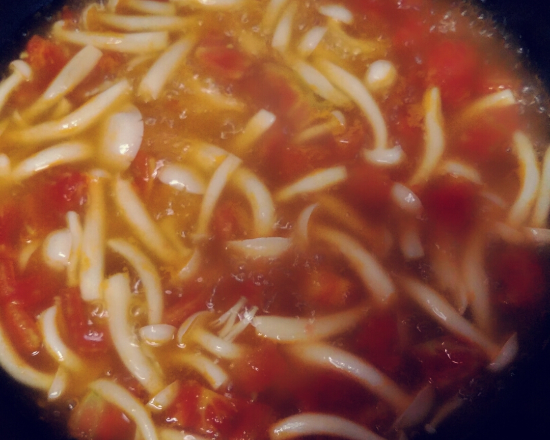 番茄白玉菇汤的做法 步骤7